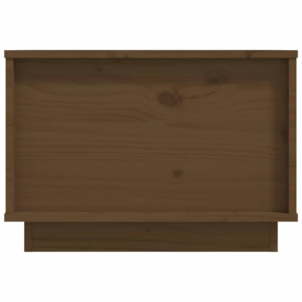 Tavolino da Salotto ambra 40x50x35 cm Legno Massello di Pino