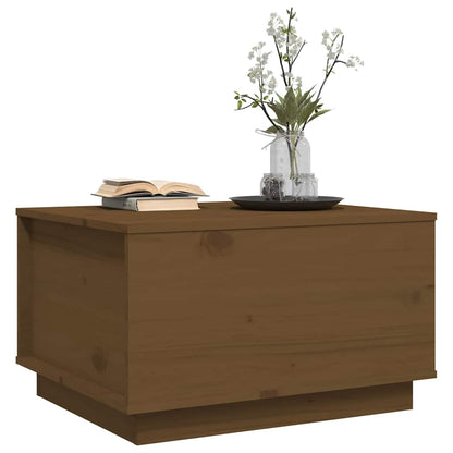 Tavolino da Salotto ambra 60x50x35 cm in Legno Massello di Pino