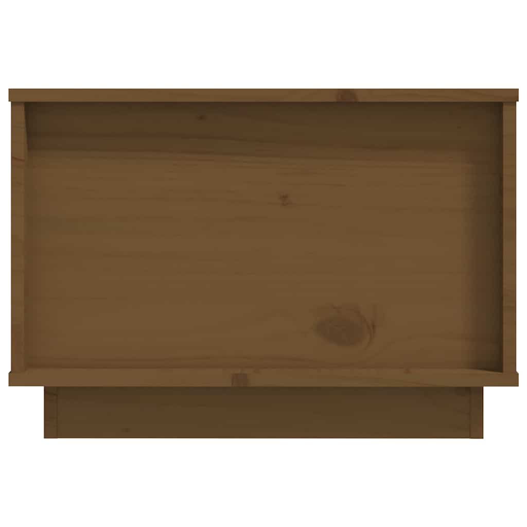 Tavolino da Salotto ambra 60x50x35 cm in Legno Massello di Pino