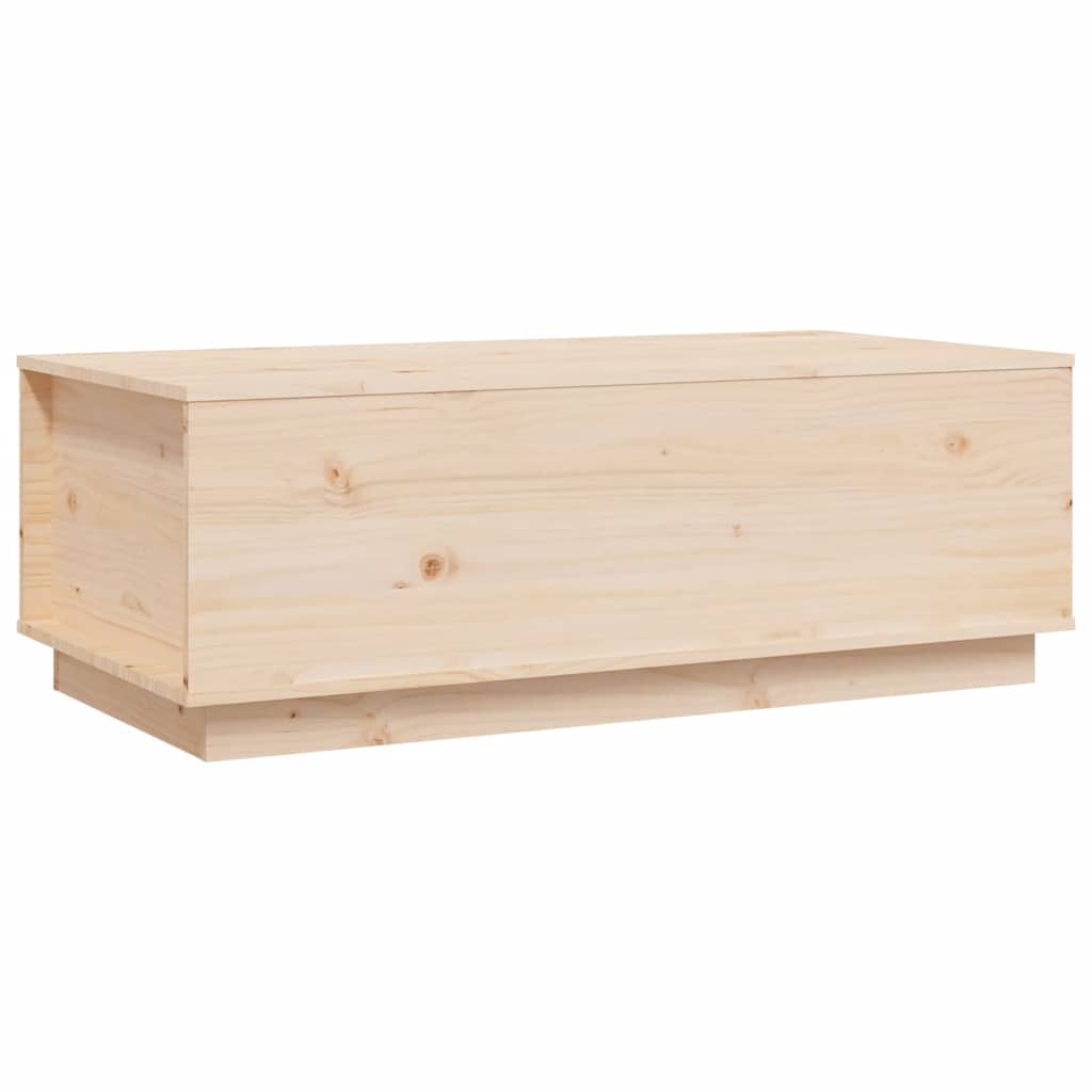 Tavolino da Salotto 100x50x35 cm in Legno Massello di Pino | homemem39