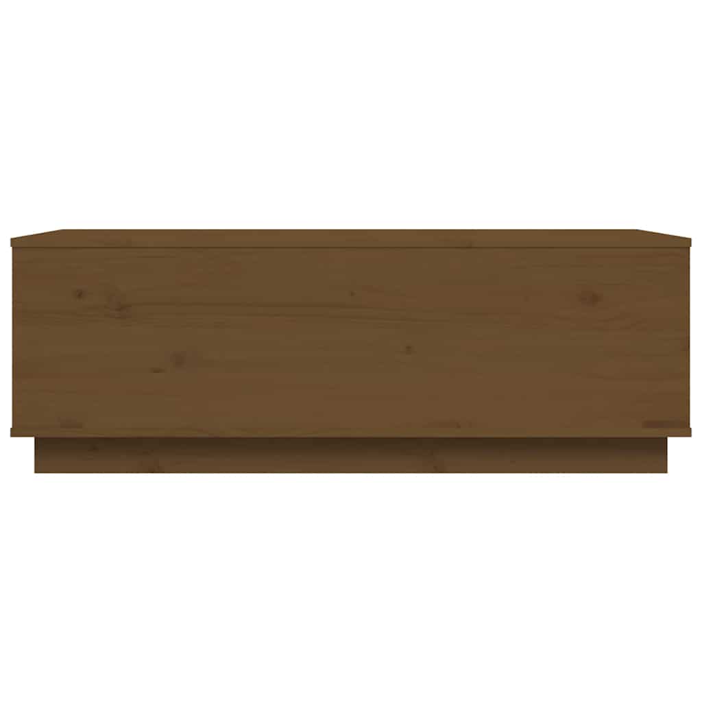 Tavolino da Salotto ambra 100x50x35 cm Legno Massello di Pino | homemem39