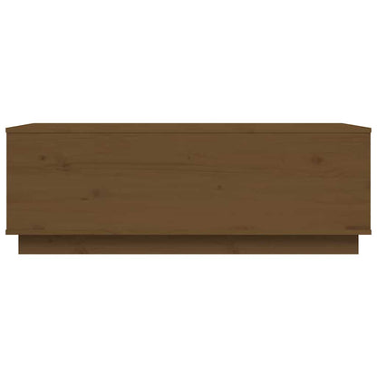 Tavolino da Salotto ambra 100x50x35 cm Legno Massello di Pino | homemem39