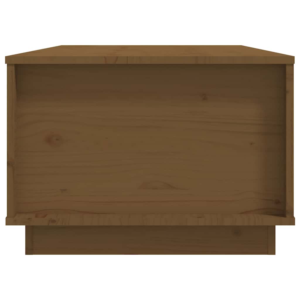 Tavolino da Salotto ambra 100x50x35 cm Legno Massello di Pino