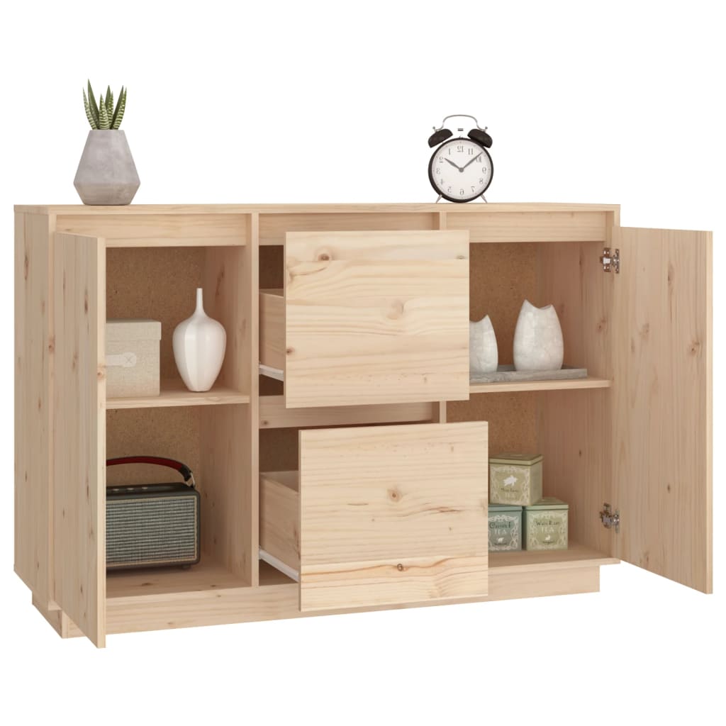 Credenza 111x34x75 cm in Legno Massello di Pino