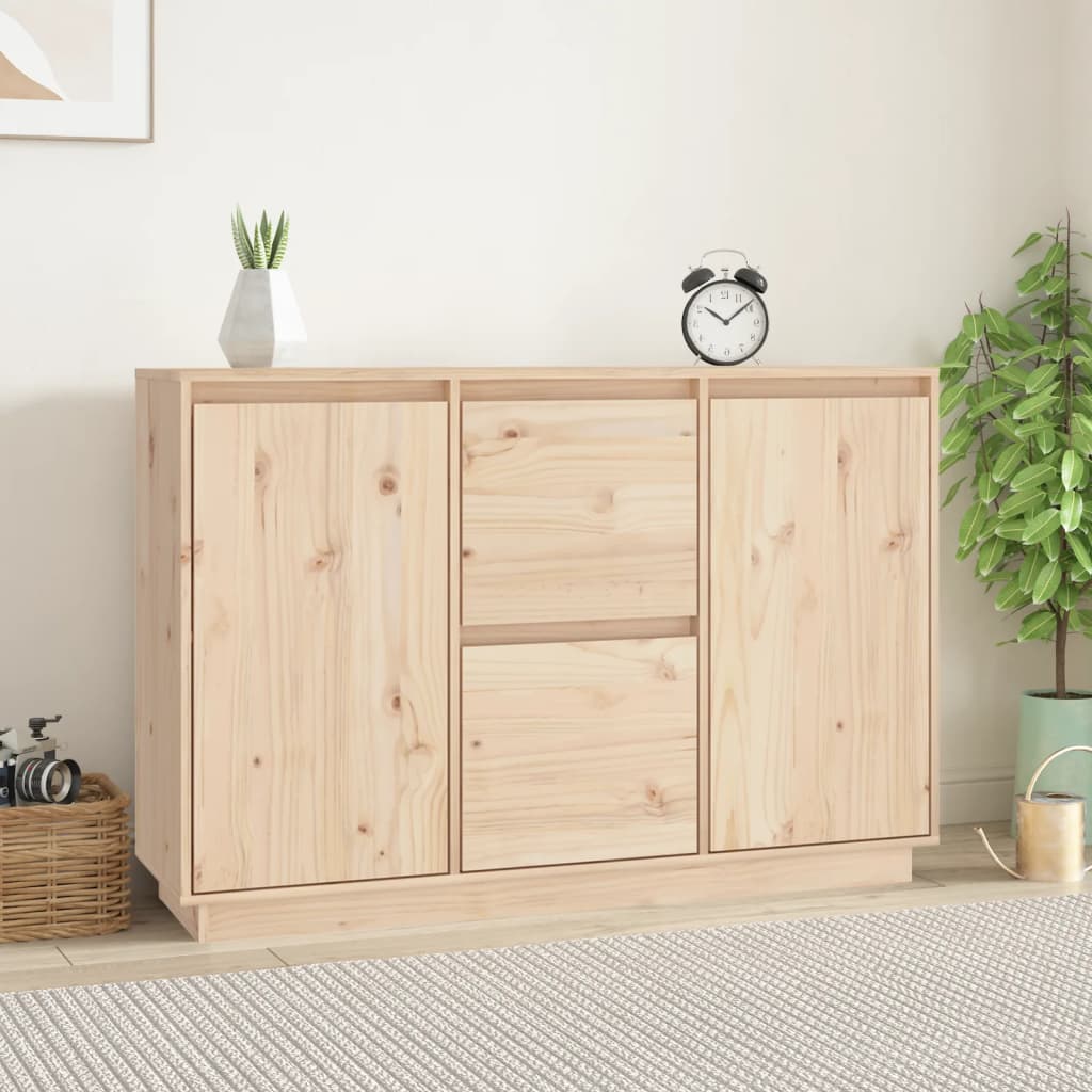 Credenza 111x34x75 cm in Legno Massello di Pino