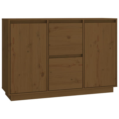 Credenza Marrone ambra 111x34x75 cm in Legno Massello di Pino - homemem39