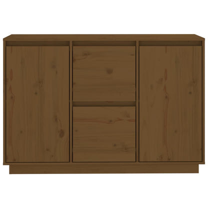 Credenza Marrone ambra 111x34x75 cm in Legno Massello di Pino - homemem39