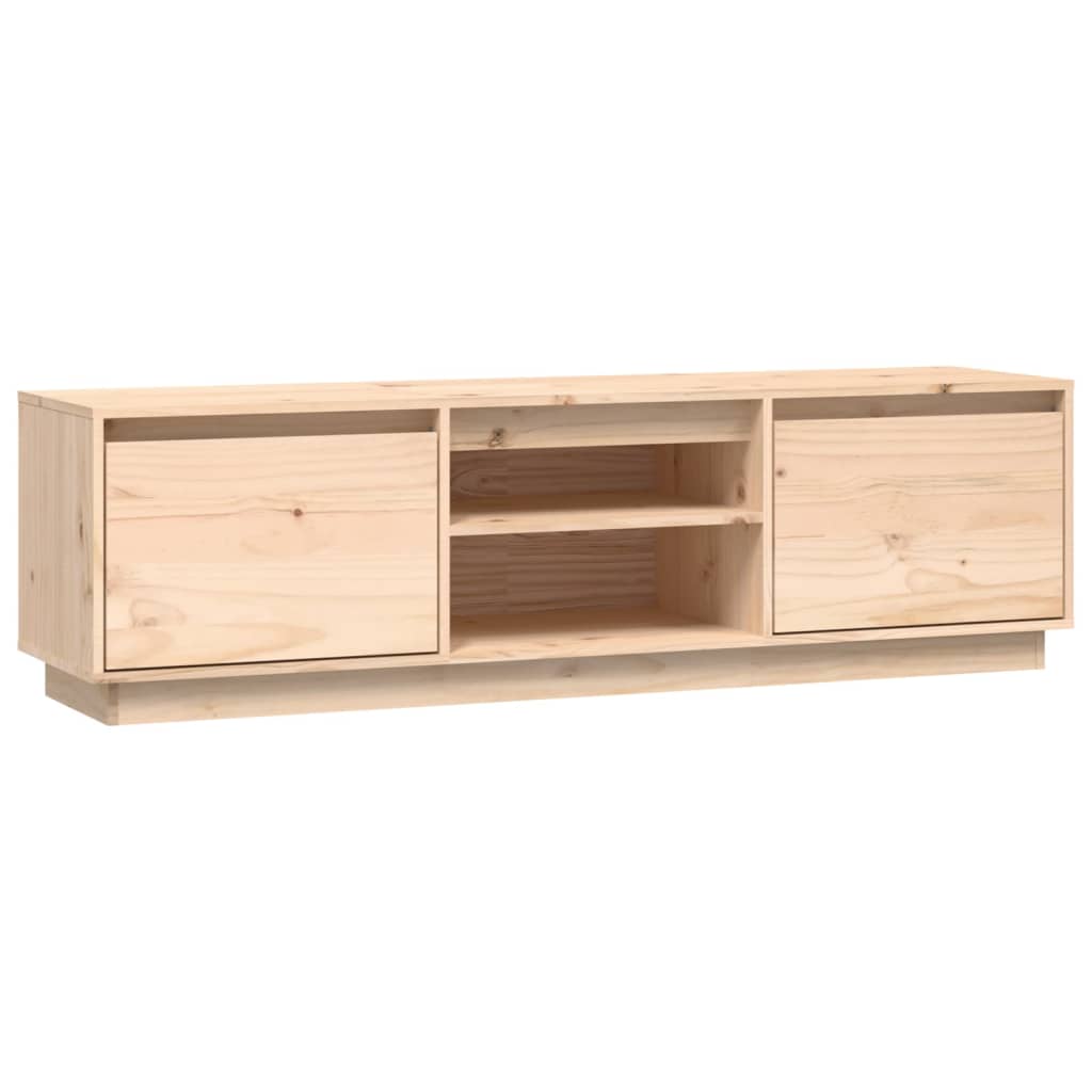 TV Cabinet 140x35x40 cm in Solid Pine Wood