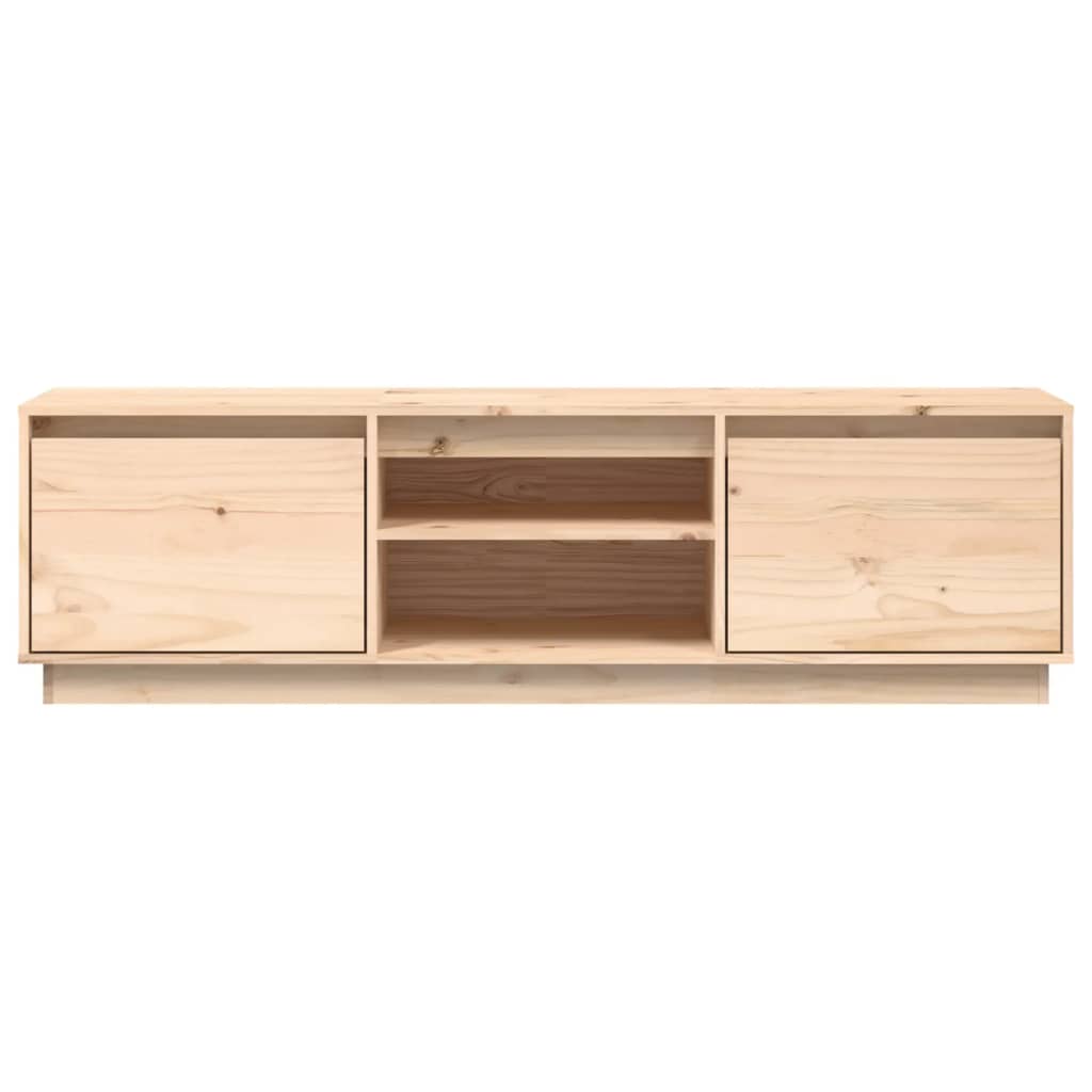 TV Cabinet 140x35x40 cm in Solid Pine Wood