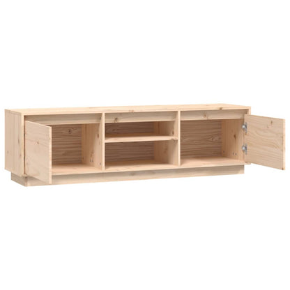 TV Cabinet 140x35x40 cm in Solid Pine Wood