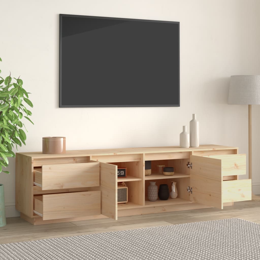 Mobile Porta TV 176x37x47,5 cm in Legno Massello di Pino - homemem39