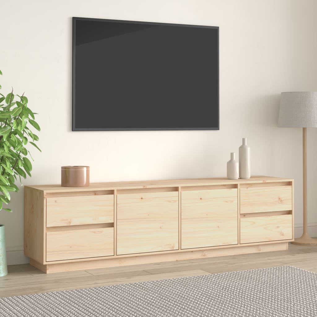 Mobile Porta TV 176x37x47,5 cm in Legno Massello di Pino - homemem39