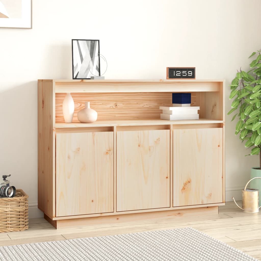 Credenza 104,5x34x80 cm in Legno Massello di Pino - homemem39