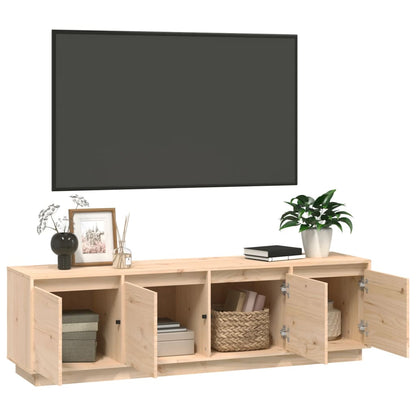 TV Cabinet 156x37x45 cm in Solid Pine Wood