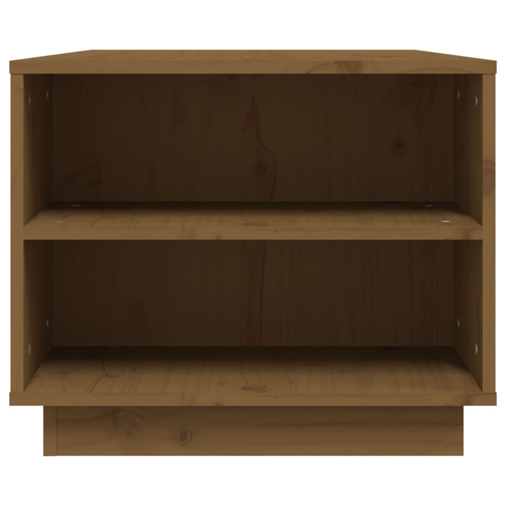 Tavolino da Salotto ambra 90x49x40,5 cm Legno Massello di Pino | homemem39