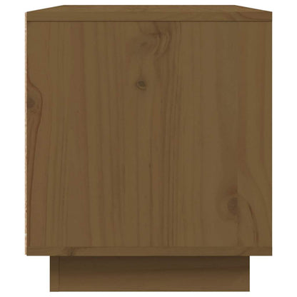 Mobile Porta TV ambra 80x35x40,5 cm in Legno Massello di Pino