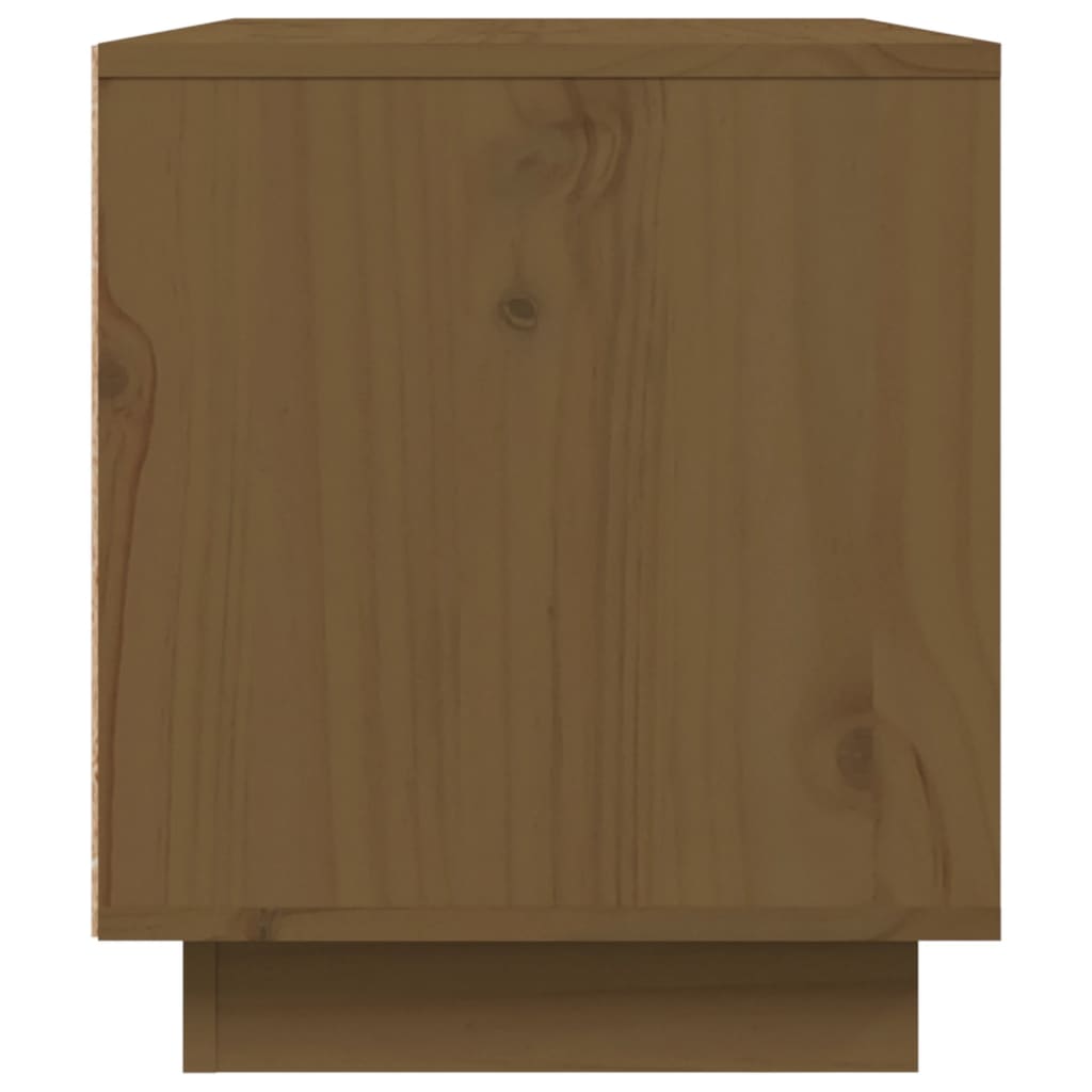 Mobile Porta TV ambra 80x35x40,5 cm in Legno Massello di Pino - homemem39