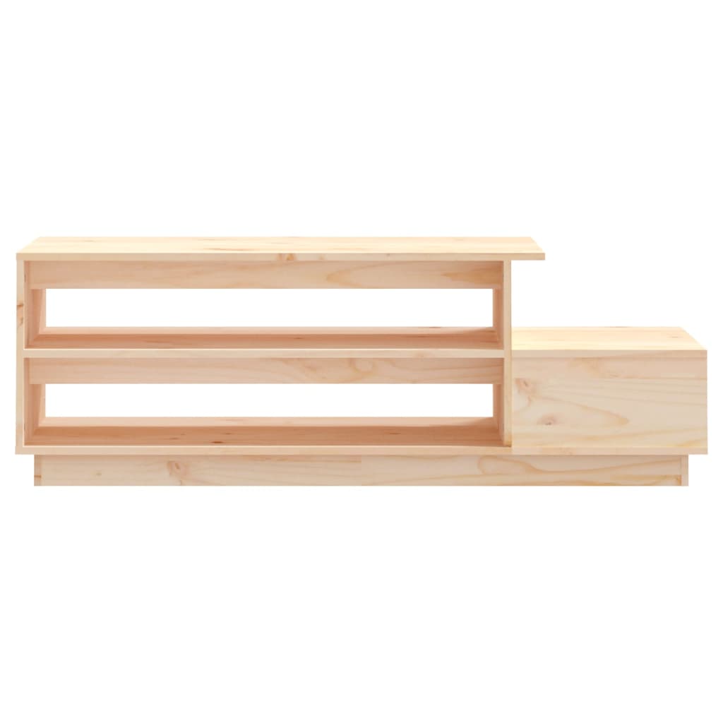 Tavolino da Salotto 120x50x40,5 cm in Legno Massello di Pino | homemem39