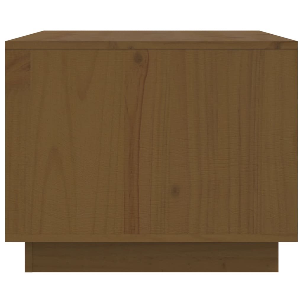 Tavolino da Salotto ambra 80x50x40 cm Legno Massello di Pino | homemem39