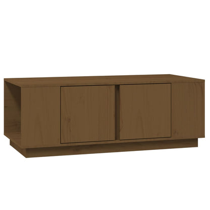 Tavolino da Salotto ambra 110x50x40 cm Legno Massello di Pino | homemem39