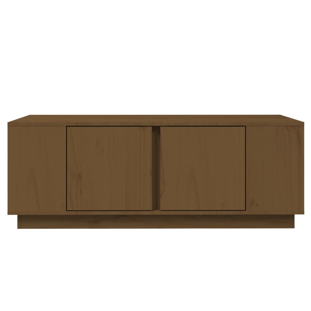 Tavolino da Salotto ambra 110x50x40 cm Legno Massello di Pino | homemem39