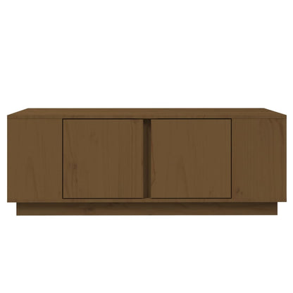 Tavolino da Salotto ambra 110x50x40 cm Legno Massello di Pino | homemem39