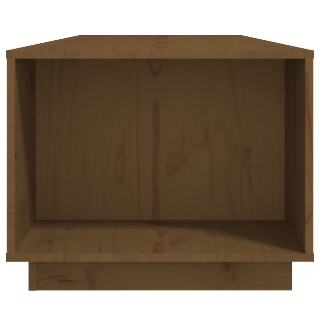 Tavolino da Salotto ambra 110x50x40 cm Legno Massello di Pino | homemem39