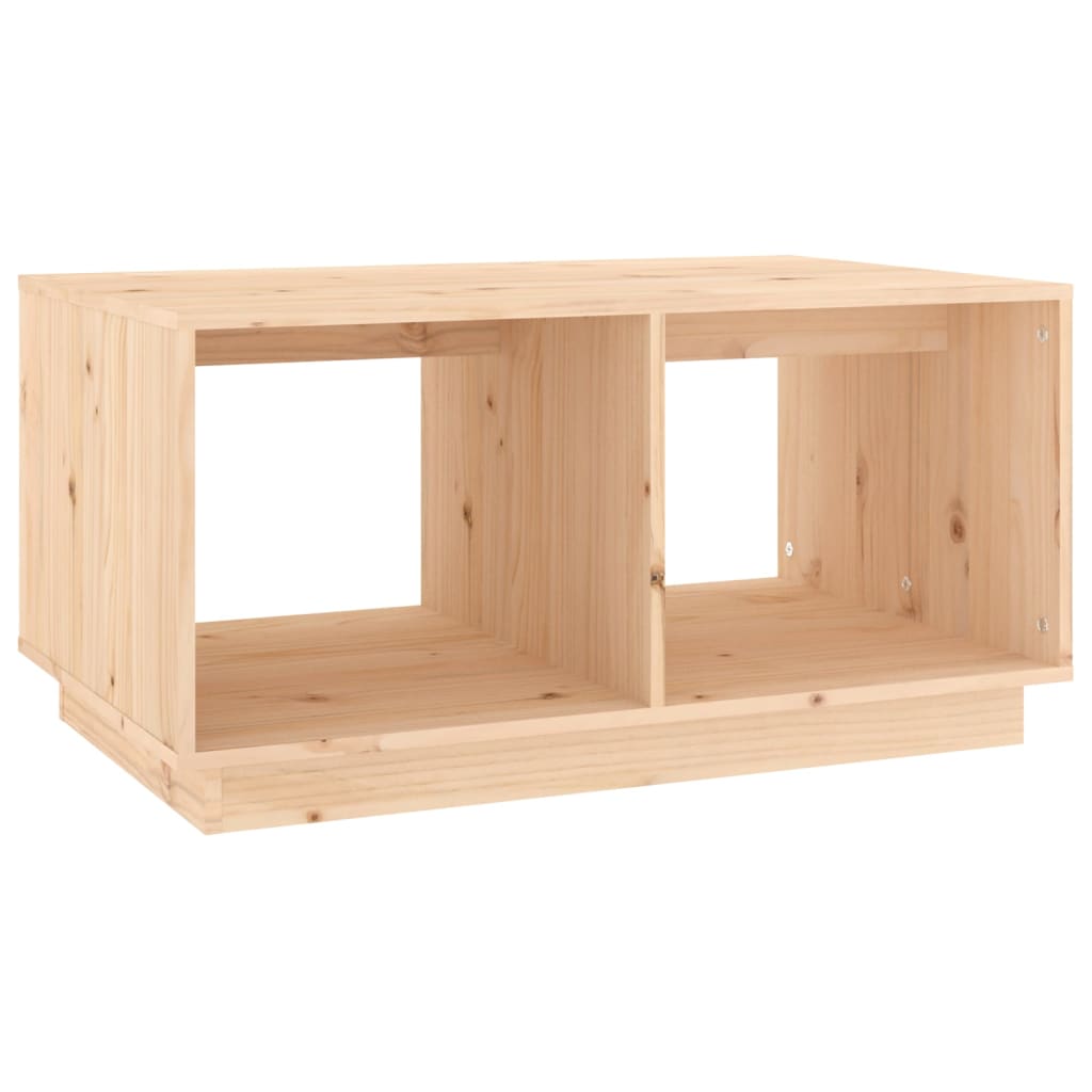 Tavolino da Salotto 80x50x40 cm Legno Massello di Pino | homemem39
