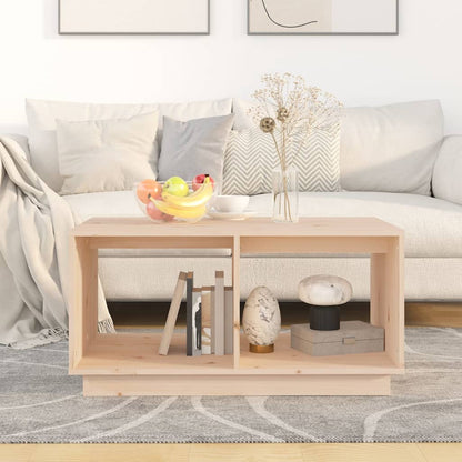 Tavolino da Salotto 80x50x40 cm Legno Massello di Pino | homemem39