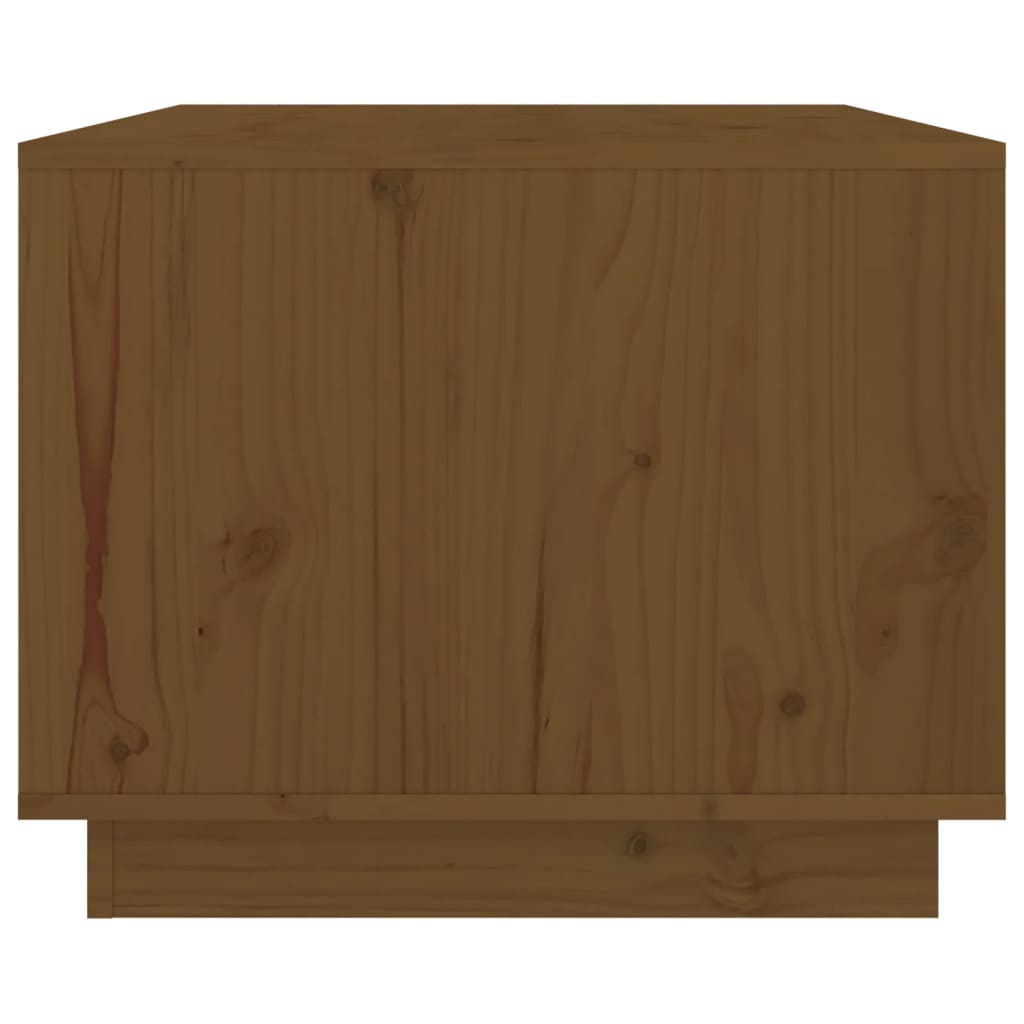 Tavolino da Salotto ambra 80x50x40 cm Legno Massello di Pino | homemem39