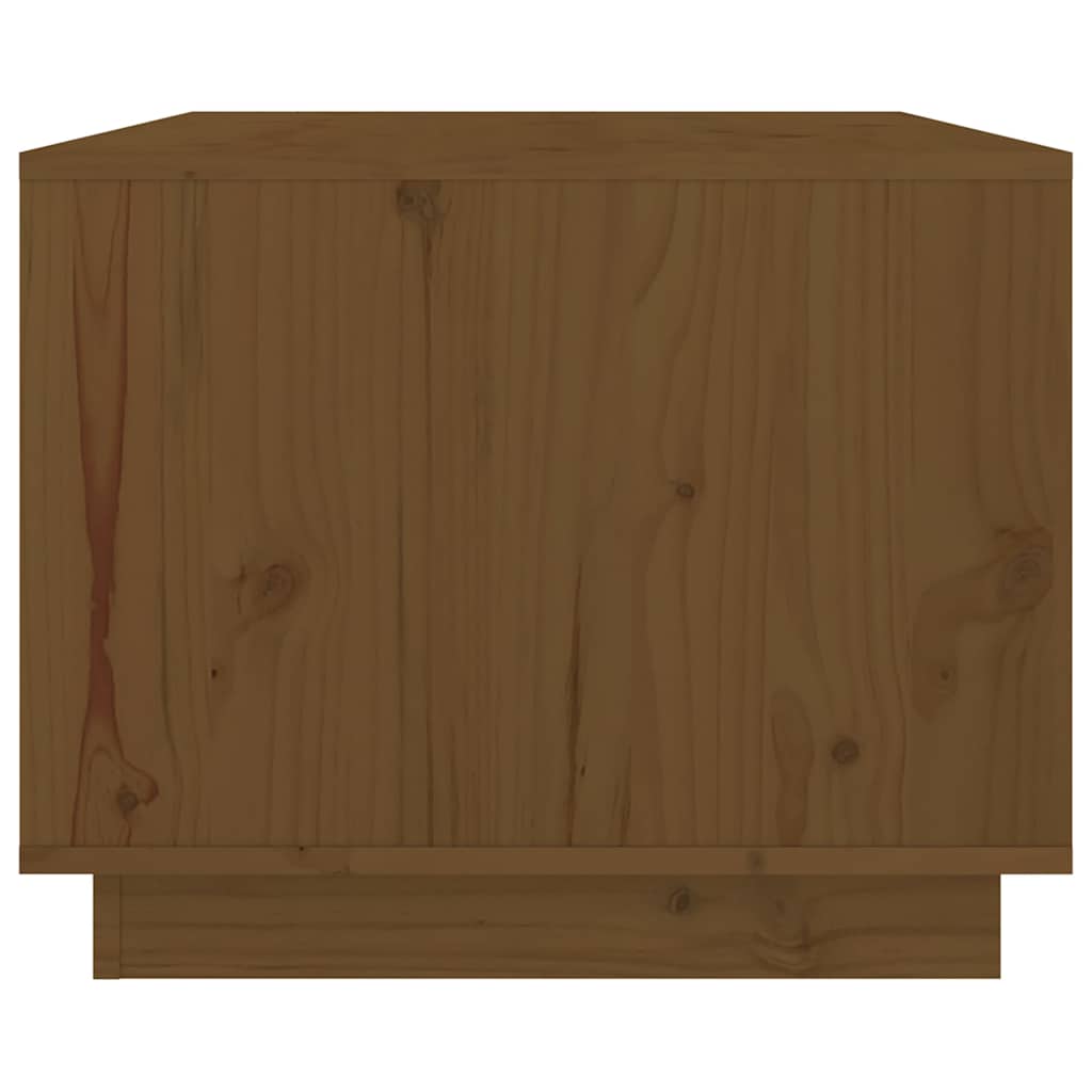 Tavolino da Salotto ambra 80x50x40 cm Legno Massello di Pino