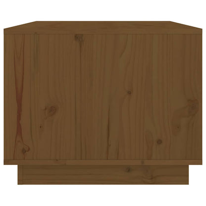 Tavolino da Salotto ambra 80x50x40 cm Legno Massello di Pino