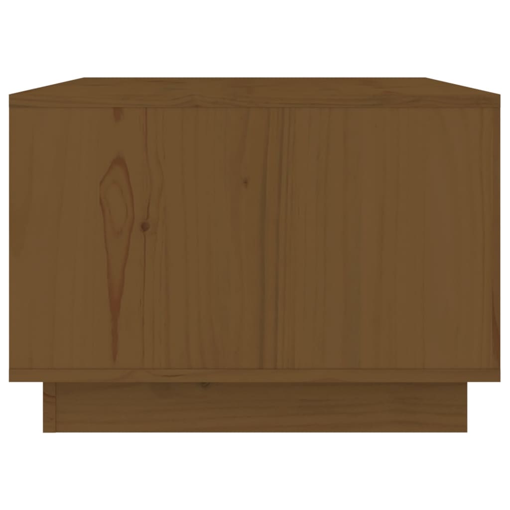 Tavolino da Salotto ambra 80x50x35 cm Legno Massello di Pino | homemem39