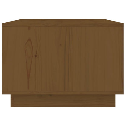 Tavolino da Salotto ambra 80x50x35 cm Legno Massello di Pino | homemem39