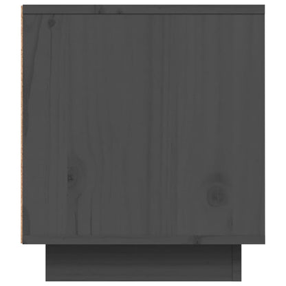 Mobile Porta TV Grigio 80x35x40,5 cm in Legno Massello di Pino - homemem39