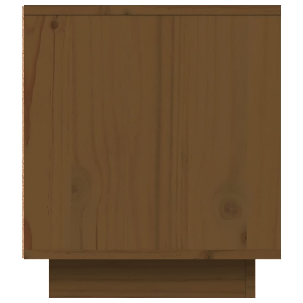 Mobile Porta TV ambra 80x35x40,5 cm in Legno Massello di Pino - homemem39