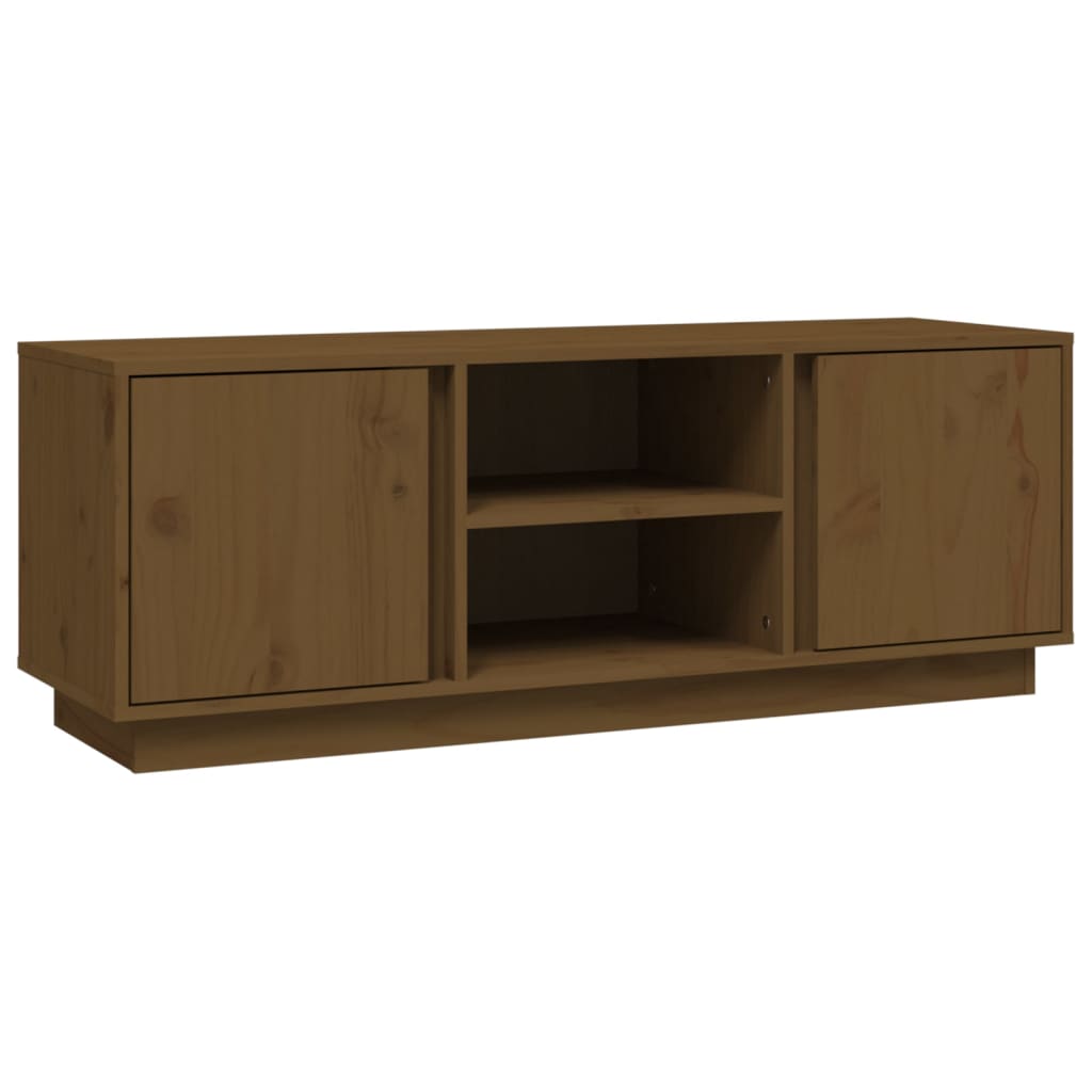 Mobile Porta TV ambra 110x35x40,5 cm in Legno Massello di Pino - homemem39
