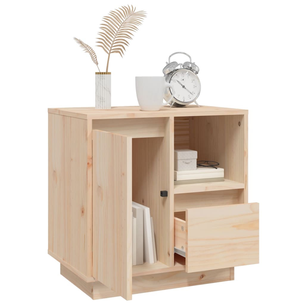 Comodino 50x34x50 cm in Legno Massello di Pino | homemem39