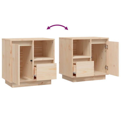 Comodino 50x34x50 cm in Legno Massello di Pino | homemem39