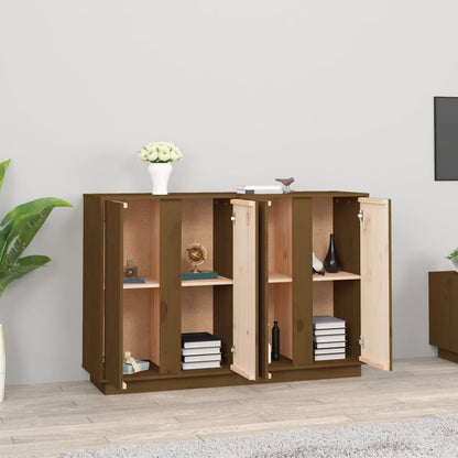 Credenza ambra 120x35x80 cm in Legno Massello di Pino - homemem39