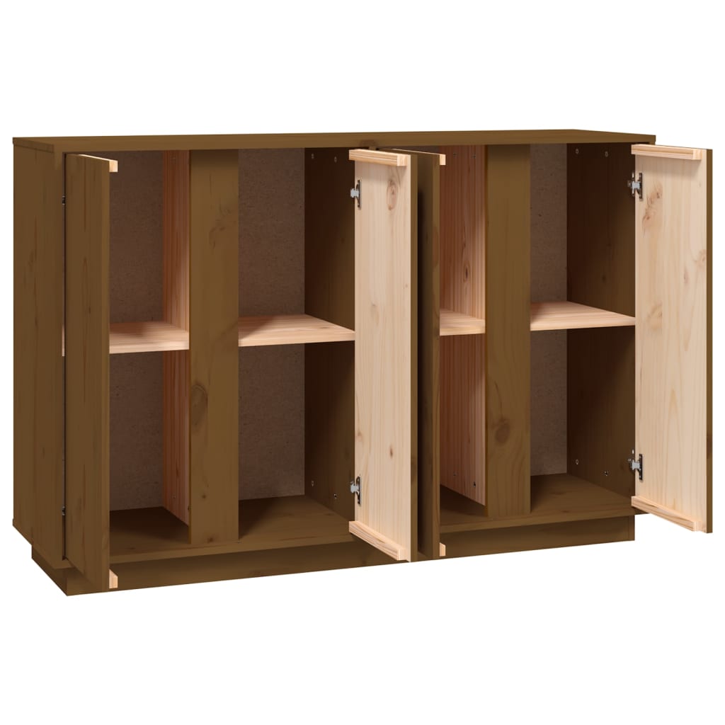 Credenza ambra 120x35x80 cm in Legno Massello di Pino - homemem39