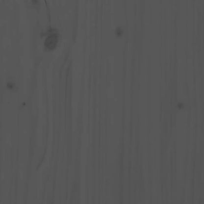 Scrivania Grigia 110x50x75 cm in Legno Massello di Pino - homemem39