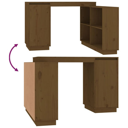 Scrivania ambra 110x50x75 cm in Legno Massello di Pino - homemem39