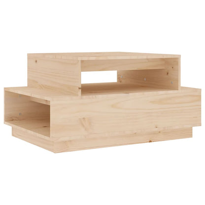 Tavolino da Salotto 80x55x40,5 cm in Legno Massello di Pino | homemem39