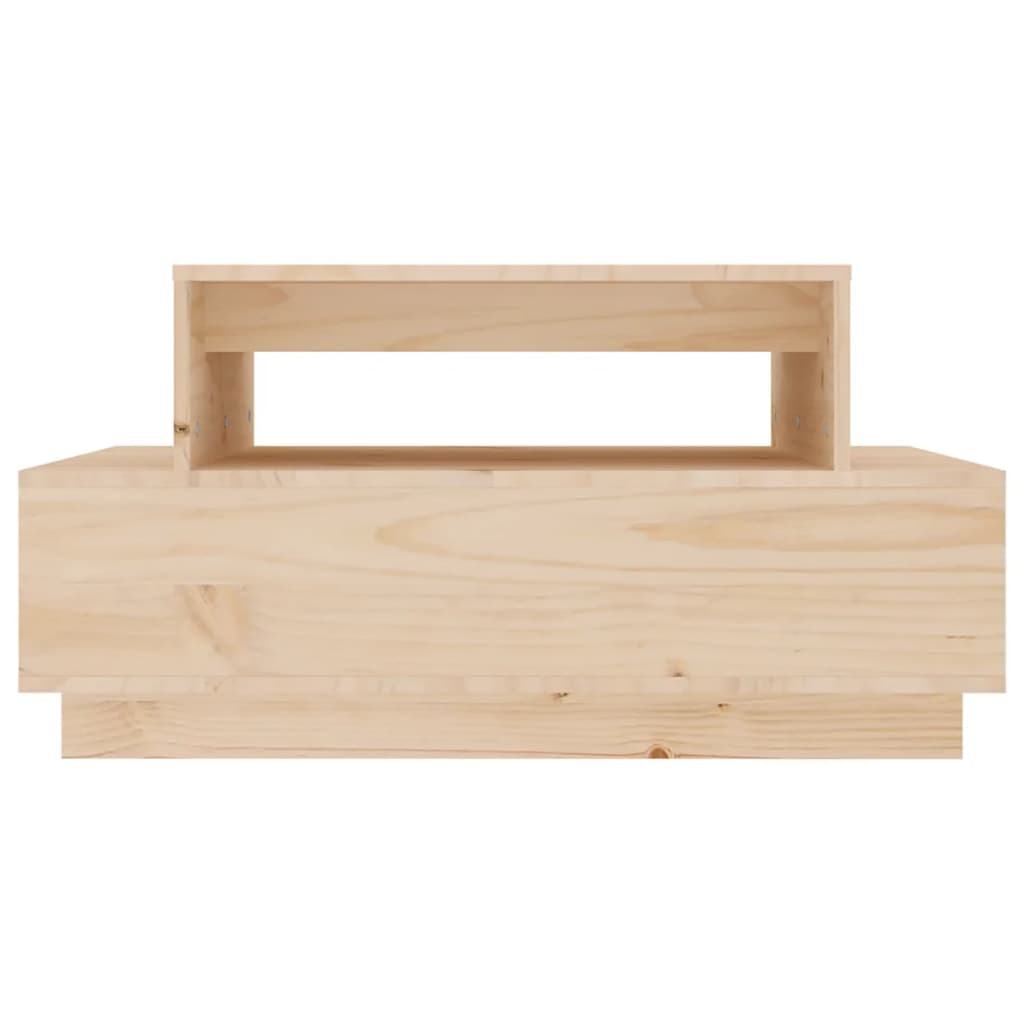 Tavolino da Salotto 80x55x40,5 cm in Legno Massello di Pino | homemem39