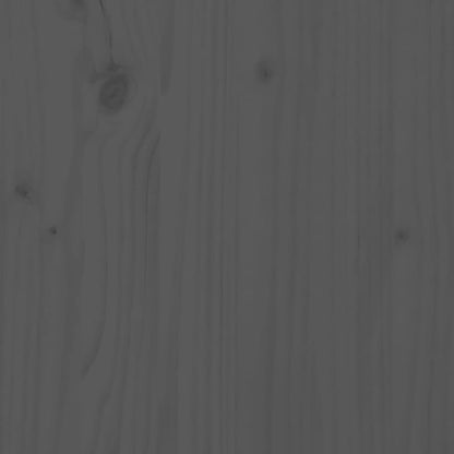 Tavolino da Salotto Grigio 80x55x40,5 cm Legno Massello di Pino