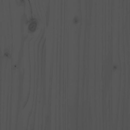 Tavolino da Salotto Grigio 80x55x40,5 cm Legno Massello di Pino