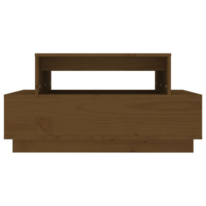 Tavolino da Salotto ambra 80x55x40,5 cm Legno Massello di Pino | homemem39