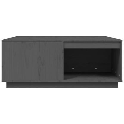 Tavolino da Salotto Grigio 100x101x40,5 cm Legno Massello Pino | homemem39