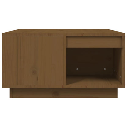 Tavolino da Salotto ambra 60x61x32,5 cm Legno Massello di Pino | homemem39
